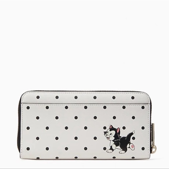 KATE SPADE DISNEY POLKA DOT LARGE CONTINENTAL WALLET Minnie Mouse - Picture 2 of 11